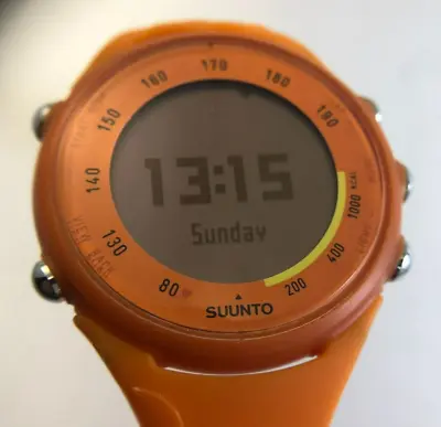 SUUNTO T1c Digital Watch Working Unisex ORANGE Designed In  Finland • $22.17