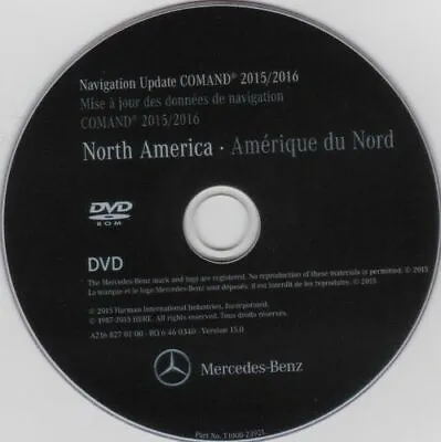 Mercedes Benz LATEST Navigation DVD Map Update NTG3 Comand Aps North America V15 • $29.95