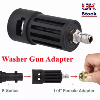 Quick Release Pressure Washer Foam Gun Lance Adapter For Karcher K To 1/4'' Inch • £8.79