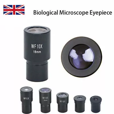 WF5X 10X 16X 20X 25X Biological Microscope Eyepiece Ocular Lens For Lab • £9.89