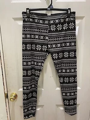 New!TimeAndTru Fairisle Leggings Size XL(16-18). Great 4 Holidays. A Must Have! • £6.74