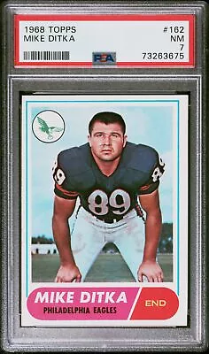 1968 Topps Mike Ditka #162 PSA 7 • $72