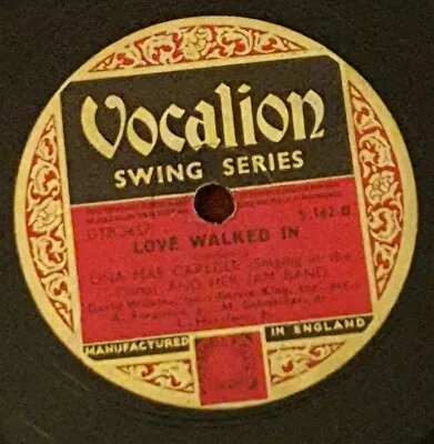 £80 • Buy VOCALION SWING SERIES Una Mae Carlisle Don't Try Your Jive On Me/Love Walked In 