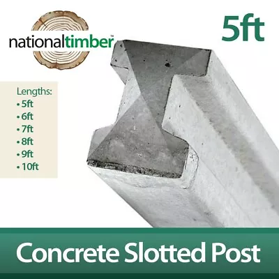 £15.99 • Buy 5ft Reinforced Slotted Concrete Posts Intermediate