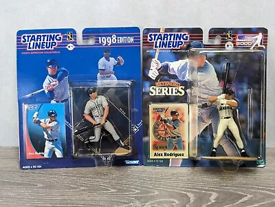 Lot Of 2 Alex Rodriguez Starting Lineup Action Figures 98 & 00 Seattle Mariners • $13.49