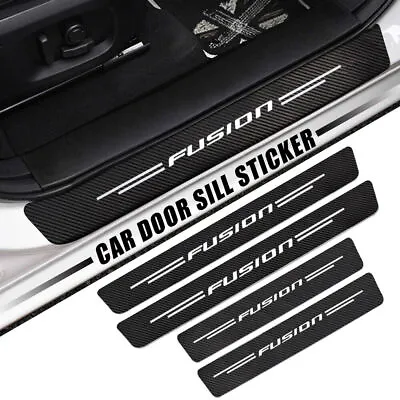 4PCS For Ford Fusion Accessories Car Door Sill Scuff Plate Protector Sticker New • $8.49