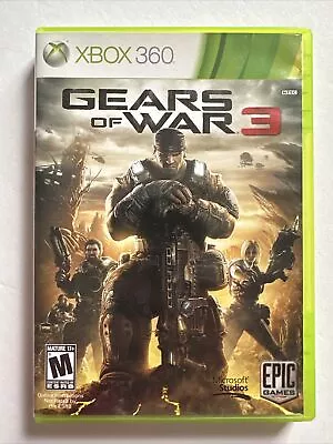 Gears Of War 3 (Xbox 360 2011) Complete CIB - Free Fast Shipping • $6.50