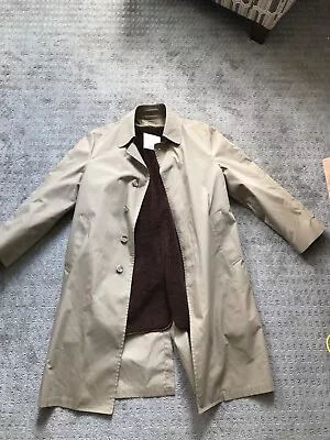 Mens Brown Vintage Trench Coat London Fog.  • $15