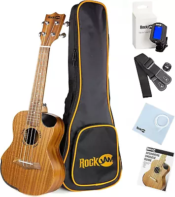 Premium Soprano Ukulele Kit With Tuner Gig Bag Strap Picks & Spare Strings 4 • $53.99