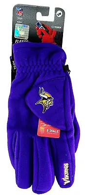 Reebok Team Apparel TecTouch Minnesota Vikings Winter Fleece Gloves Purple S/M • $24.99