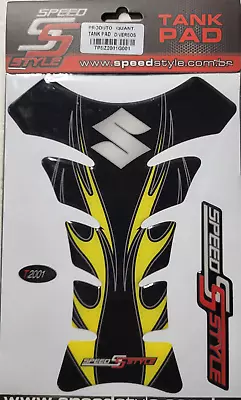 Tank Pad Black & Yellow  Graphic Motorcycle Tank Pad Protector Suzuki  Busa Gsxr • $14.24