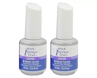 IBD LED/UV INTENSE SEAL NO CLEANSE TOP COAT 0.5OZ 2pc Combo • $20.98