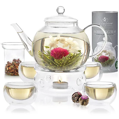 $79.95 • Buy Teabloom Celebration Complete Blooming Tea Set 