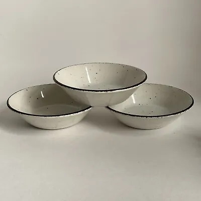 Midwinter Creation Cereal Bowls Soup Set Of 3 Stonehenge England Brown Speckle • $49.99