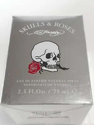 Ed Hardy Skulls & Roses Christian Audigier 75ml / 2.5oz Edp Spray Women Nib • $109.99