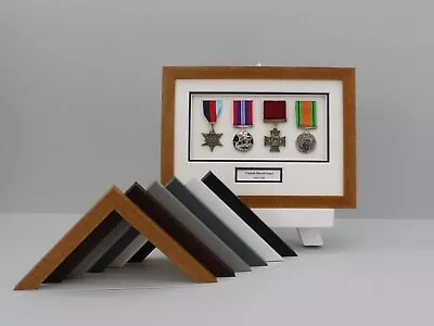 Personalised Military And Service Medal Display Frame For Four Medals. A4.(115a) • £33