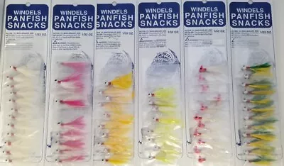 1/32 Oz Micro Panfish Jigs Marabou Feather Crappie Sunfish Bluegill Perch Lure • $1.25