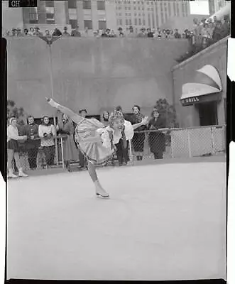 Miroslava Nachodska Performing Skating Routine 1955 Photo • $5.87