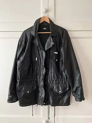 Vintage RAF By Raf Simons Margaret Howell Black Biker Style Jacket Medium • £265