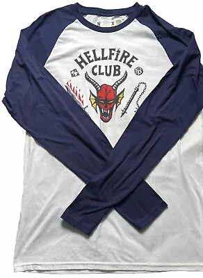 Stranger Things Hellfire Club Baseball Tee Medium • $18