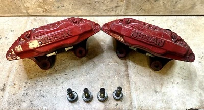 $299.96 • Buy 90-95 Nissan 300ZX Front 4 Piston Brake Caliper  Set Aluminum Z32 240SX Sumitomo