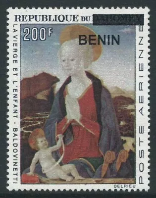 BENIN 2008 Mich 1532 Mich 295  Opt BENIN On 200f Madonna U/m Cat 50 Euros • $17.42