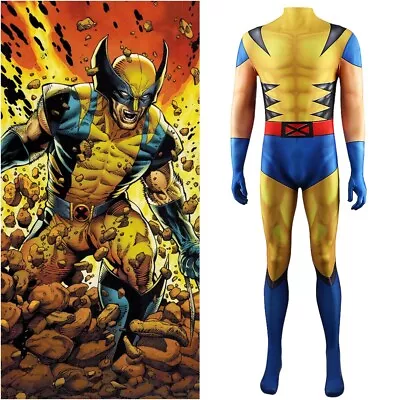 X-Men Origins: Wolverine Costume Cosplay Bodysuit Ver5 For Kid's Adult Handmade • $65.89