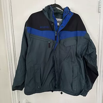 Columbia Vintage 90s Men’s Green/Blue/Black Coat • $24.99
