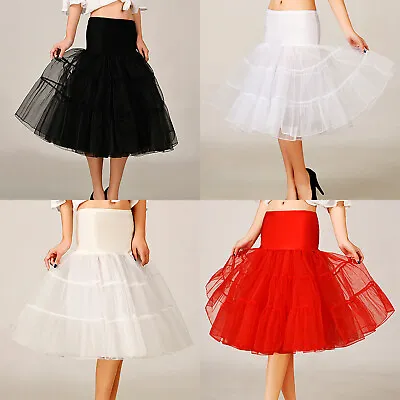 Women's 50s Vintage Petticoat Skirt Underskirt Crinoline Slips Tutu Skirts Dress • $13.90