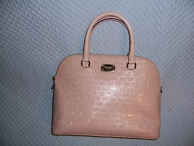 Pristine Auth Michael Kors Signature Patent Leather Satchel Handbag Purse Pink • $49.99