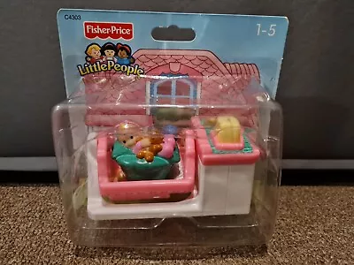 2003 Fisher Price Little Baby Cradle Cot Swing • $25