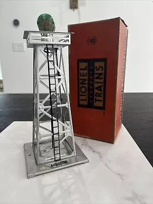 Vintage Lionel Electric Trains 494 Rotating Beacon Tower Silver W/ Original Box • $55
