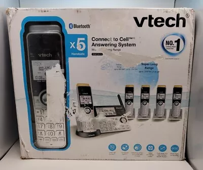 VTech 5-Handsets Cordless Phone Bluetooth Answering System Model IS8129-5 • $54.97