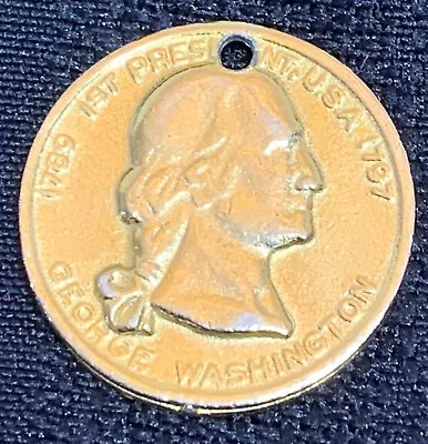 1789-1797 1st President USA George Washington Funeral Coin Medallion Token VTG • $24.99