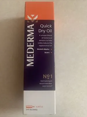 Mederma Quick Dry Oil Stretch Marks & Scars 3.4 Oz New IN BOX • $11.99
