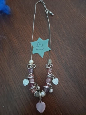 £3 • Buy Pink Charm Necklace