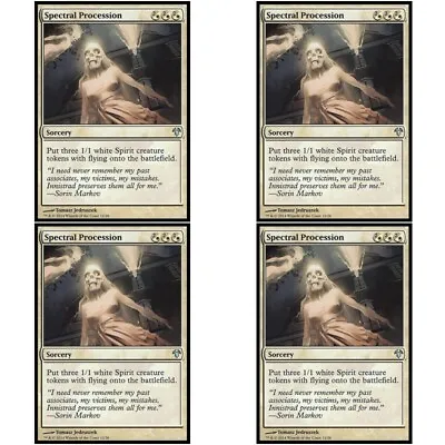 4 X SPECTRAL PROCESSION NM Modern Event Deck MTG Black - Sorcery Unc • £1.23