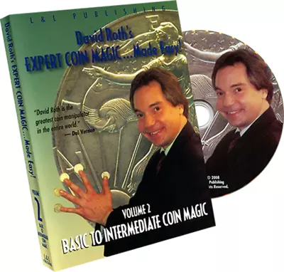 £26.07 • Buy David Roth's Expert Coin Magic Made Easy Vol 2 (Intermediate To Advanced) - DVD