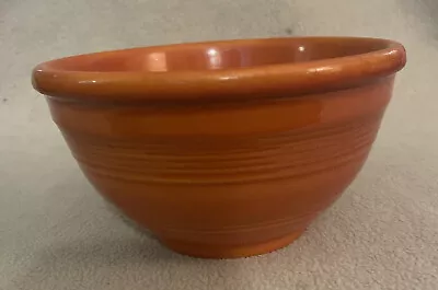 Vtg Hostess Ware Pacific Clay Products Red/Orange 6” Ringed Mixing Bowl 30R USA • $45