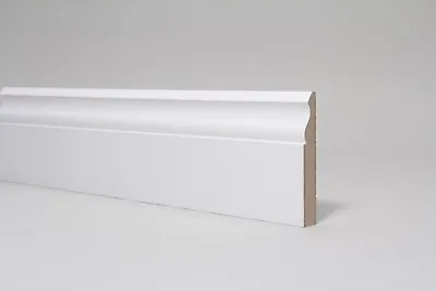 Skirting Board  White Primed MDF  Ogee  94 X 14 X 2700mm • £5.99