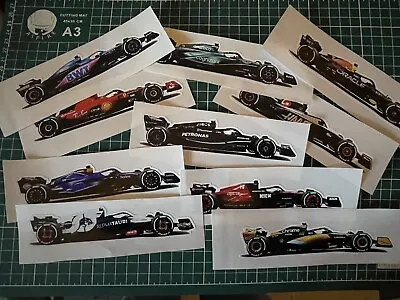 10x 15x3.5cm F1 2023 Car Stickers • £10