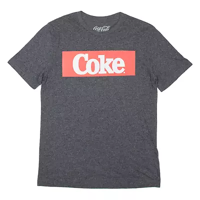 COCA COLA Mens T-Shirt Grey S • £11.99