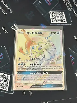 £6.50 • Buy Pokémon Sun & Moon Burning Shadows Tapu Fini GX 152/147 Mint Secret Rare Rainbow