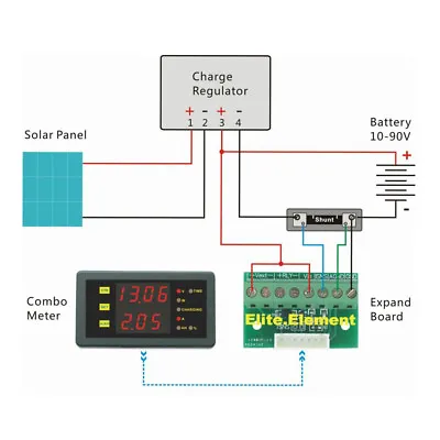 DC 5-40V 200A Volt Amp Combo Meter Battery Voltmeter Ammeter Voltage Test Gauge • $31.50