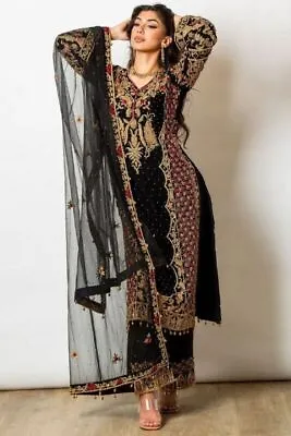 Pakistani Indian Salwar Kameez Wedding Designer Bollywood Dress Party Wear New • £55.45