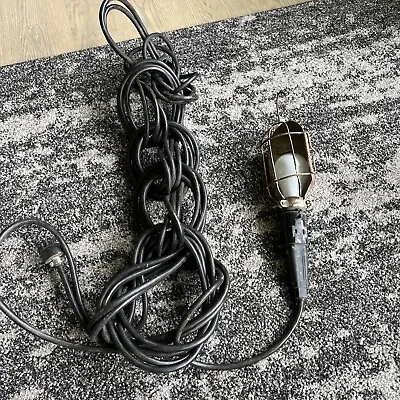 Vintage Trouble Drop Light 50ft Cord Garage Shop Mechanic Caged Handheld • $34