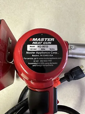 Master Heat Gun (HG-801D) 120V 2200W - 1400*F 120VAC • $200