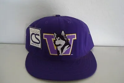 Washington Huskies 80s Classic   Fitted 7 3/4   Deadstock Hat Cap Vintage B5 • $14