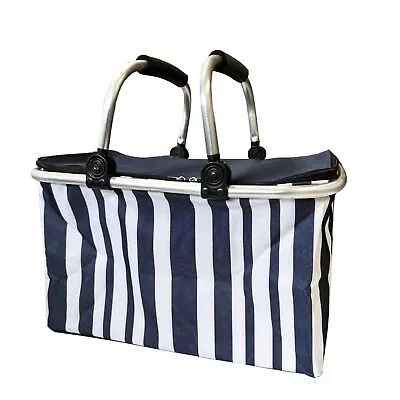 COOLER PICNIC BAGS Insulated Collapsible Basket Camping Beach Cool Box G6795 UK • £13.38