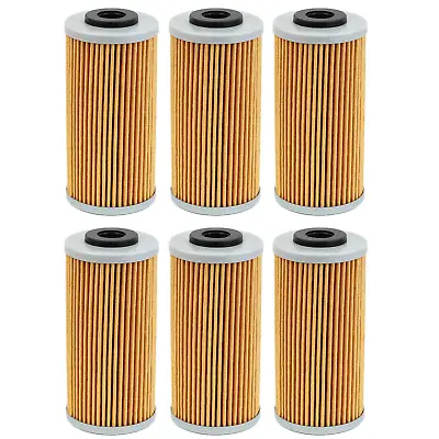 6pcs Oil Filters For BMW G450X 09-12 TC449 TE449 TE510 SHERCO SE 250 300 450 500 • $22.59